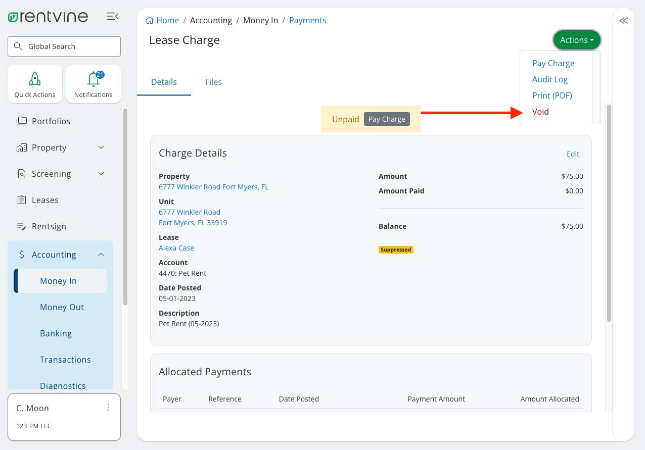 How To “Transfer” A Lease/Tenant To Another Unit